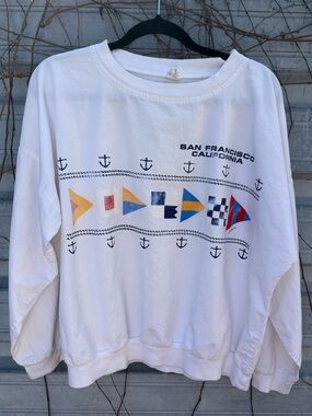 Vintage Nautical Crewneck Top